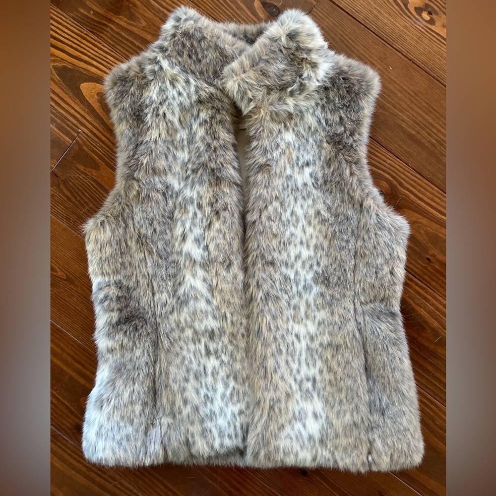 Banana Republic faux fur vest